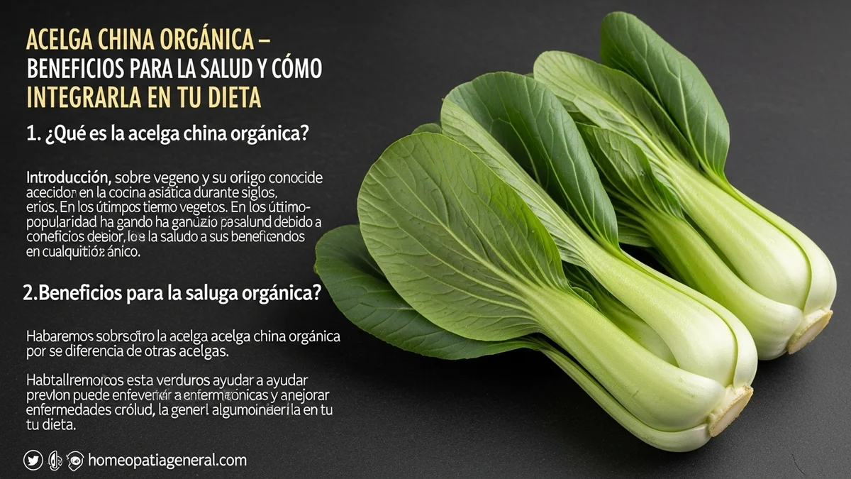 ACELGA CHINA ORGANICA