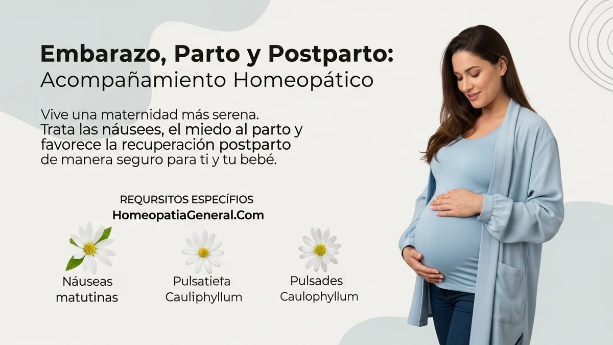 Mujer embarazada tocando su vientre con serenidad y alegría.