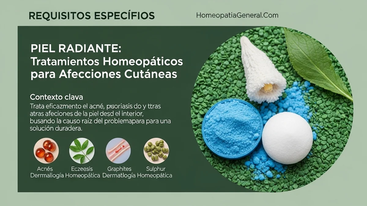 Rostro con piel radiante y limpia, mostrando los beneficios del cuidado homeopático.