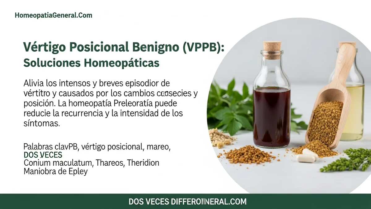 Persona realizando la maniobra de Epley, con soporte homeopático.